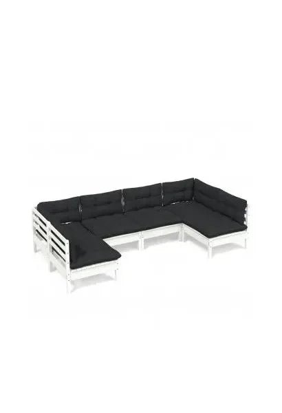 vidaxl_3097152_conjunto_de_jardín_de_6_piezas_con_sofás_de_pino_blancos_y_cojines_gris_antracita_0