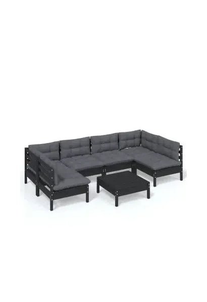 vidaxl_3097161_set_mobiliario_para_jardín_de_7_piezas_hecho_en_madera_color_negro_y_cojines_color_gris_antracita_oscuro_0