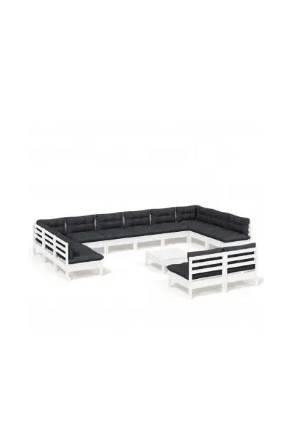 vidaxl_3097230_conjunto_de_muebles_de_jardín_13_piezas_gris_oscuro_y_blanco_madera_de_pino_vida_xl_0