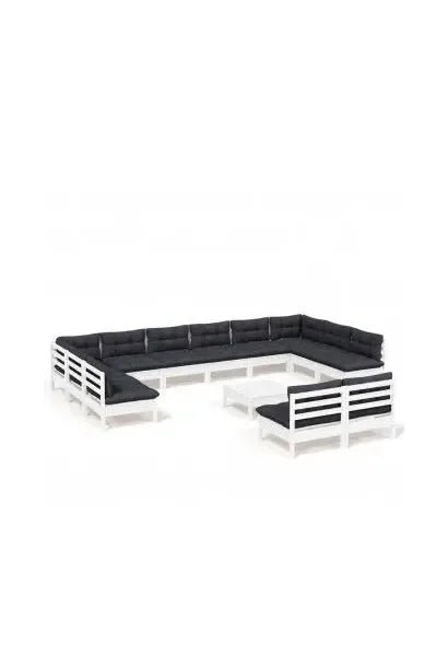 vidaxl_3097230_conjunto_de_muebles_de_jardín_13_piezas_gris_oscuro_y_blanco_madera_de_pino_vida_xl_0