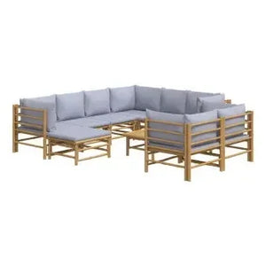 vidaxl_3155096_set_de_sofás_y_mesa_para_jardín_de_10_piezas_fabricado_en_bambú_con_cojines_de_color_gris_claro_vida_xl_2