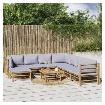 vidaxl_3155100_set_de_sofás_y_mesa_para_jardín_de_9_piezas_fabricado_en_bambú_con_cojines_de_color_gris_claro_vida_xl_1