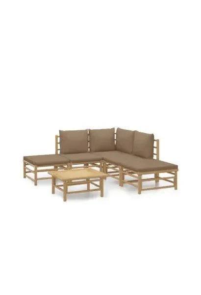vidaxl_3155111_set_de_sofás_centrales_y_esquineros_para_jardín_de_8_piezas_fabricado_en_bambú_con_cojines_de_color_gris_topo_vida_xl_0