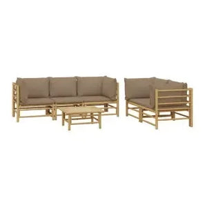 vidaxl_3155122_set_de_sofás_y_mesa_para_jardín_de_5_piezas_fabricado_en_bambú_con_cojines_de_color_gris_topo_vida_xl_2