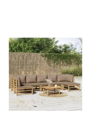 vidaxl_3155142_set_de_sofás_y_mesa_para_jardín_de_8_piezas_fabricado_en_bambú_con_cojines_de_color_gris_topo_vida_xl_0
