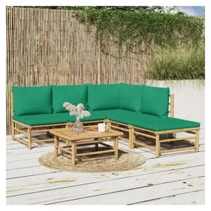 vidaxl_3155167_set_de_jardín_con_sofás_y_reposapiés_de_7_piezas_fabricado_en_bambú_con_cojines_de_color_verde_vida_xl_1