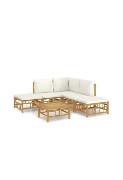 vidaxl_3155175_set_de_sofá_y_reposapiés_para_jardín_de_6_piezas_fabricado_en_bambú_con_cojines_de_color_blanco_vida_xl_0