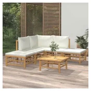 vidaxl_3155175_set_de_sofá_y_reposapiés_para_jardín_de_6_piezas_fabricado_en_bambú_con_cojines_de_color_blanco_vida_xl_1