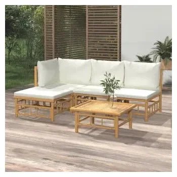 vidaxl_3155177_set_de_sofás_para_jardín_de_5_piezas_fabricado_en_bambú_con_cojines_de_color_blanco_vida_xl_1