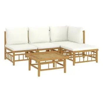 vidaxl_3155177_set_de_sofás_para_jardín_de_5_piezas_fabricado_en_bambú_con_cojines_de_color_blanco_vida_xl_2