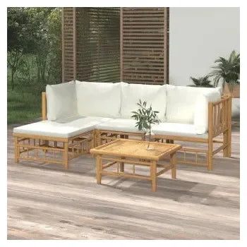 vidaxl_3155178_set_de_sofás_y_reposapiés_para_jardín_de_5_piezas_fabricado_en_bambú_con_cojines_de_color_blanco_vida_xl_1