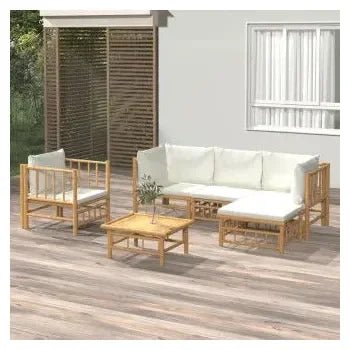 vidaxl_3155179_set_de_sofás_con_reposapiés_y_silla_para_jardín_de_5_piezas_fabricado_en_bambú_con_cojines_de_color_blanco_vida_xl_1
