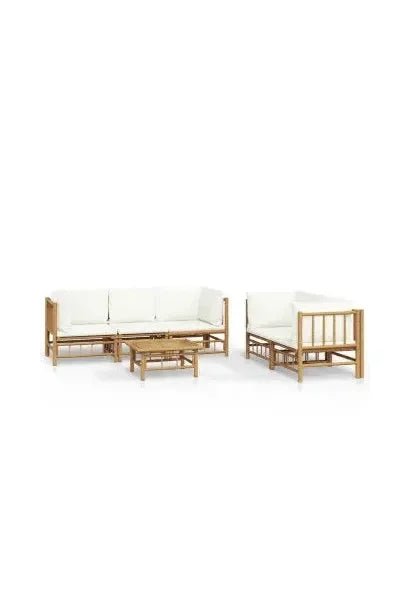 vidaxl_3155186_set_de_sofás_y_mesa_para_jardín_de_6_piezas_fabricado_en_bambú_con_cojines_de_color_blanco_vida_xl_0
