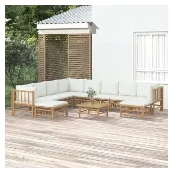 vidaxl_3155193_set_de_sofás_y_reposapiés_para_jardín_de_11_piezas_fabricado_en_bambú_con_cojines_de_color_blanco_vida_xl_1