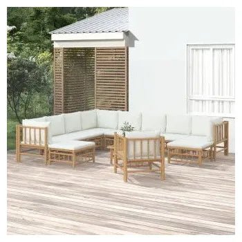vidaxl_3155194_set_de_sofás_y_silla_con_reposapiés_para_jardín_de_12_piezas_fabricado_en_bambú_con_cojines_de_color_blanco_vida_xl_1