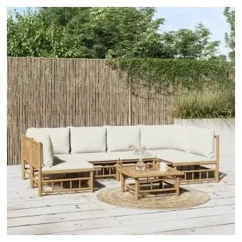 vidaxl_3155198_juego_de_sofá_y_mesa_para_jardín_de_7_piezas_fabricado_en_bambú_con_cojines_de_color_blanco_vida_xl_1