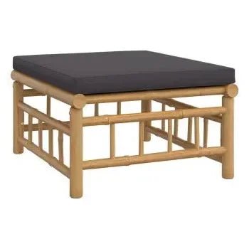 vidaxl_3155211_set_de_sofás_y_silla_con_reposapiés_con_mesa_para_jardín_de_6_piezas_fabricado_en_bambú_con_cojines_grises_vida_xl_6