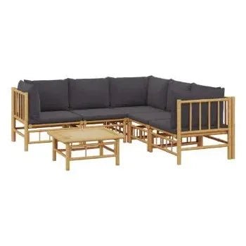 vidaxl_3155220_juego_de_sofás_con_mesa_para_jardín_de_6_piezas_fabricado_en_bambú_con_cojines_grises_vida_xl_2
