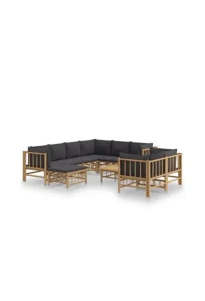 vidaxl_3155224_set_de_sofás_con_reposapiés_para_jardín_de_10_piezas_fabricado_en_bambú_con_cojines_grises_vida_xl_0