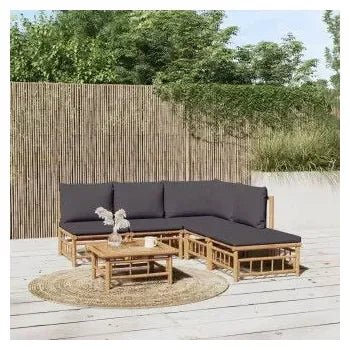 vidaxl_3155231_set_de_sofás_con_reposapiés_para_jardín_de_6_piezas_fabricado_en_bambú_con_cojines_grises_vida_xl_1