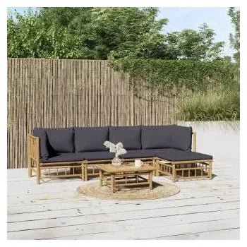 vidaxl_3155232_set_de_sofás_y_mesa_con_reposapiés_para_jardín_de_6_piezas_fabricado_en_bambú_con_cojines_grises_vida_xl_1