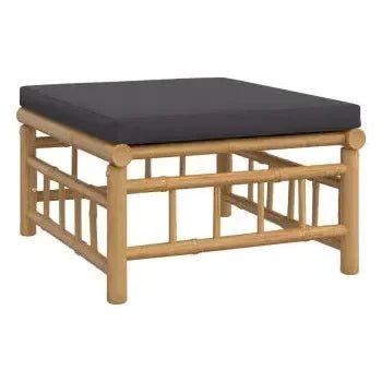 vidaxl_3155232_set_de_sofás_y_mesa_con_reposapiés_para_jardín_de_6_piezas_fabricado_en_bambú_con_cojines_grises_vida_xl_5