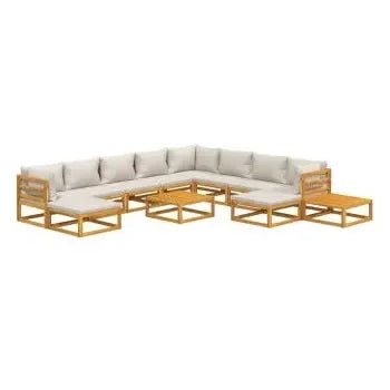 vidaxl_3155295_set_de_sofás_y_reposapiés_para_jardín_de_12_piezas_fabricado_en_madera_de_acacia_con_cojines_gris_claro_vida_xl_2