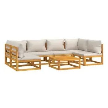 vidaxl_3155298_set_de_sofás_y_mesa_para_jardín_de_7_piezas_fabricado_en_madera_de_acacia_con_cojines_gris_claro_vida_xl_2