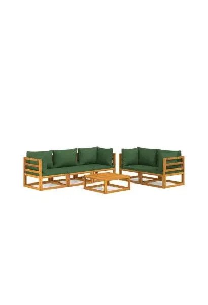 vidaxl_3155317_set_de_sofás_con_mesa_para_jardín_de_6_piezas_fabricado_en_madera_de_acacia_con_cojines_color_verde_vida_xl_0
