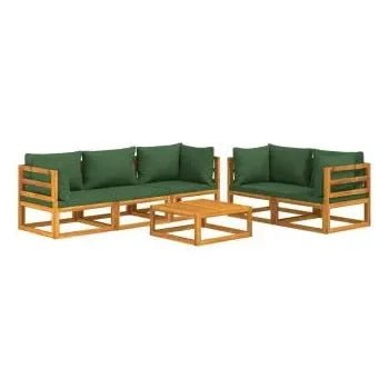 vidaxl_3155317_set_de_sofás_con_mesa_para_jardín_de_6_piezas_fabricado_en_madera_de_acacia_con_cojines_color_verde_vida_xl_2