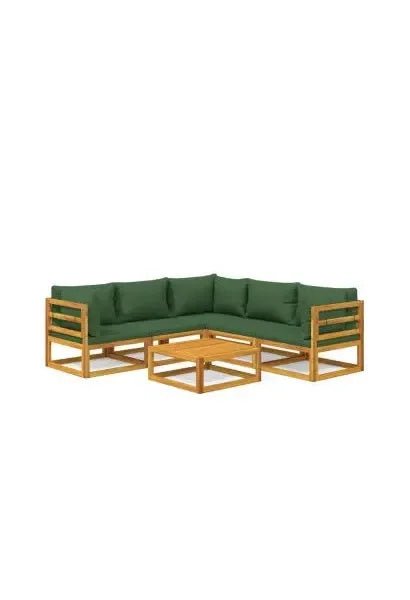 vidaxl_3155319_set_de_sofás_y_mesa_para_jardín_de_6_piezas_fabricado_en_madera_de_acacia_con_cojines_color_verde_vida_xl_0