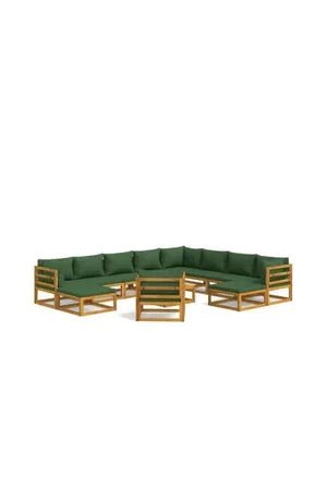 vidaxl_3155325_set_de_sofás_y_silla_con_reposapiés_de_jardín_de_12_piezas_fabricado_en_madera_de_acacia_con_cojines_verdes_vida_xl_0