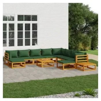 vidaxl_3155326_set_de_sofás_con_reposapiés_para_jardín_de_12_piezas_fabricado_en_madera_de_acacia_con_cojines_verdes_vida_xl_1