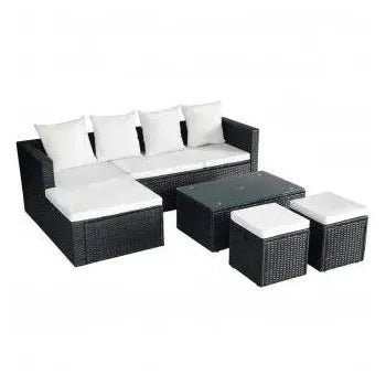 vidaxl_42586_conjunto_de_muebles_de_exterior_4_piezas_de_acero_y_ratán_sintético_negro_con_cojines_blancos_2