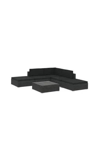 vidaxl_46746_conjunto_de_sofás_taburete_y_mesa_de_ratán_sintético_con_cojines_en_acabado_color_negro_0
