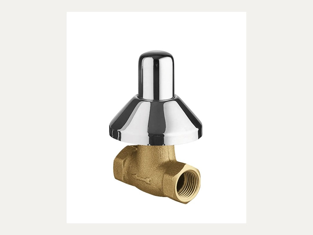 Llave de paso para cortar el agua antes de reparar un grifo que gotea