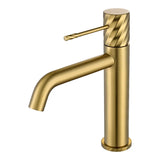 Monomando lavabo Bless oro cepillado Imex