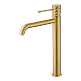 Monomando lavabo alto Bless oro cepillado Imex