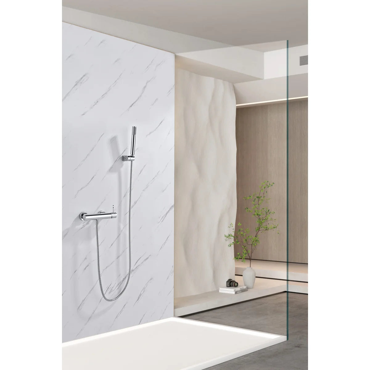 Kit Ducha Monomando Bless Imex Cromo en ambiente