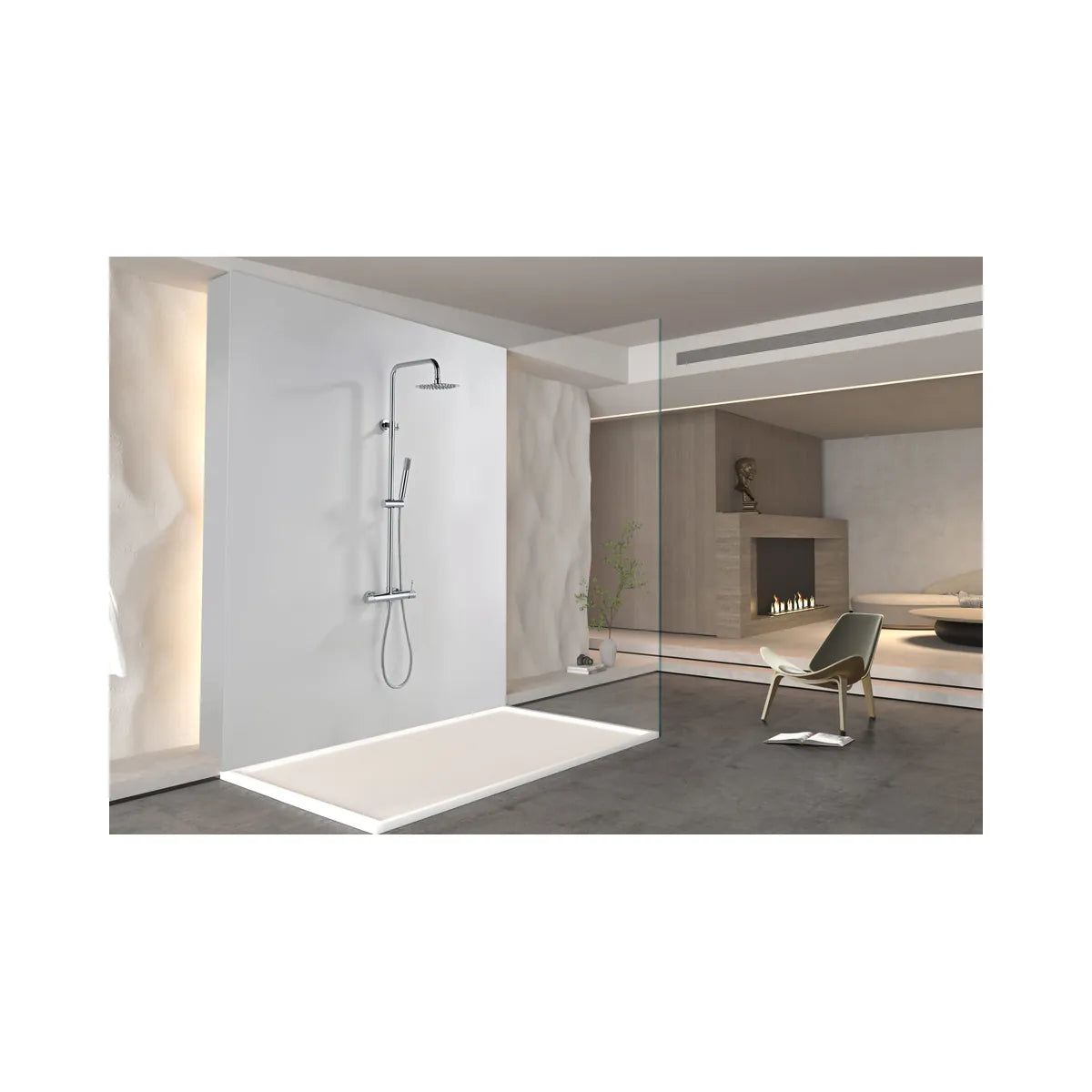 Conjunto Ducha Monomando Bless Imex Cromo | Merkimarket - ambiente_1 - Imex