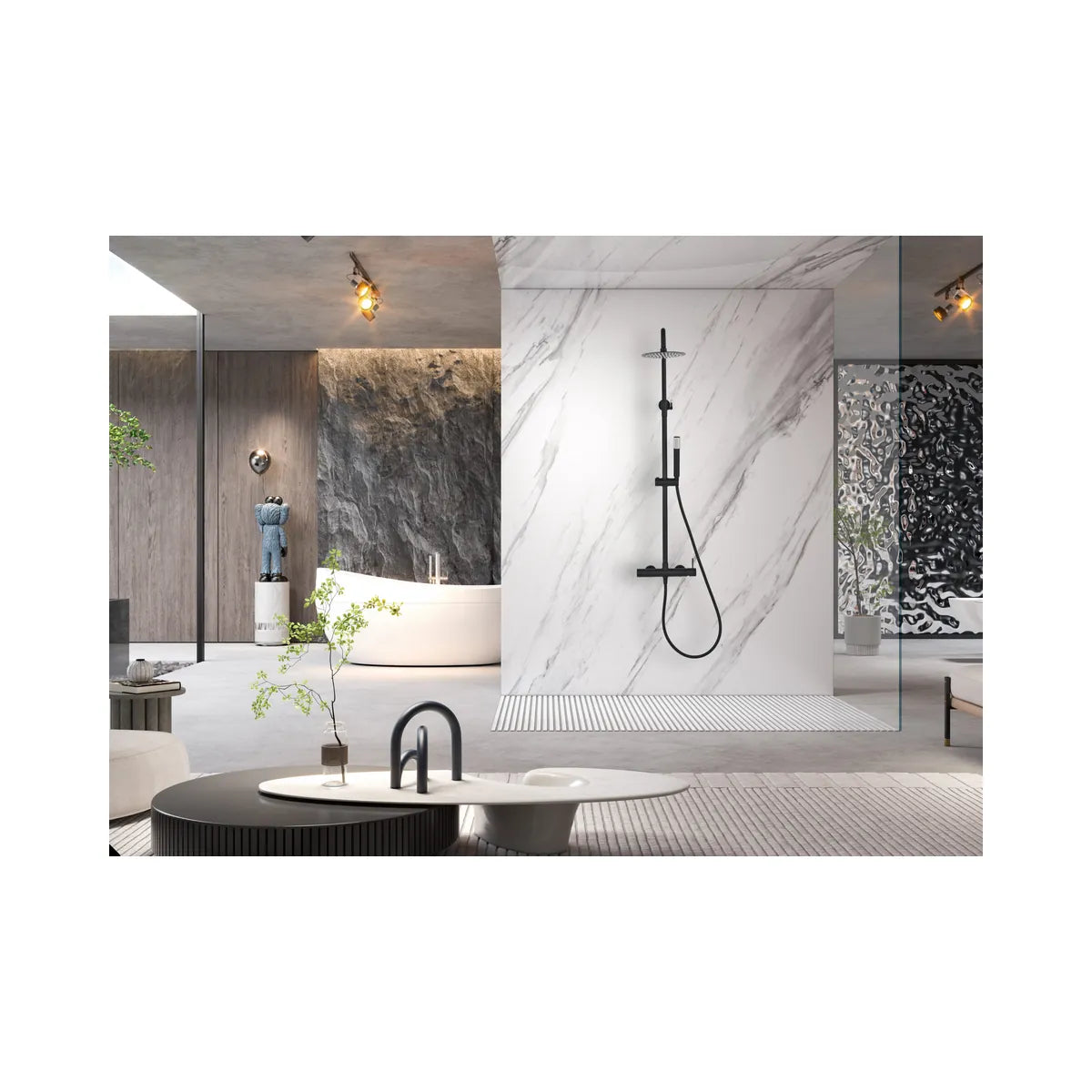 Conjunto Ducha Monomando Bless Negro Mate Imex - ambiente_1 - Imex