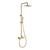 Conjunto Bañera Monomando Firenze Oro Cepillado Imex