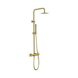 Conjunto ducha monomando Genova oro cepillado Imex
