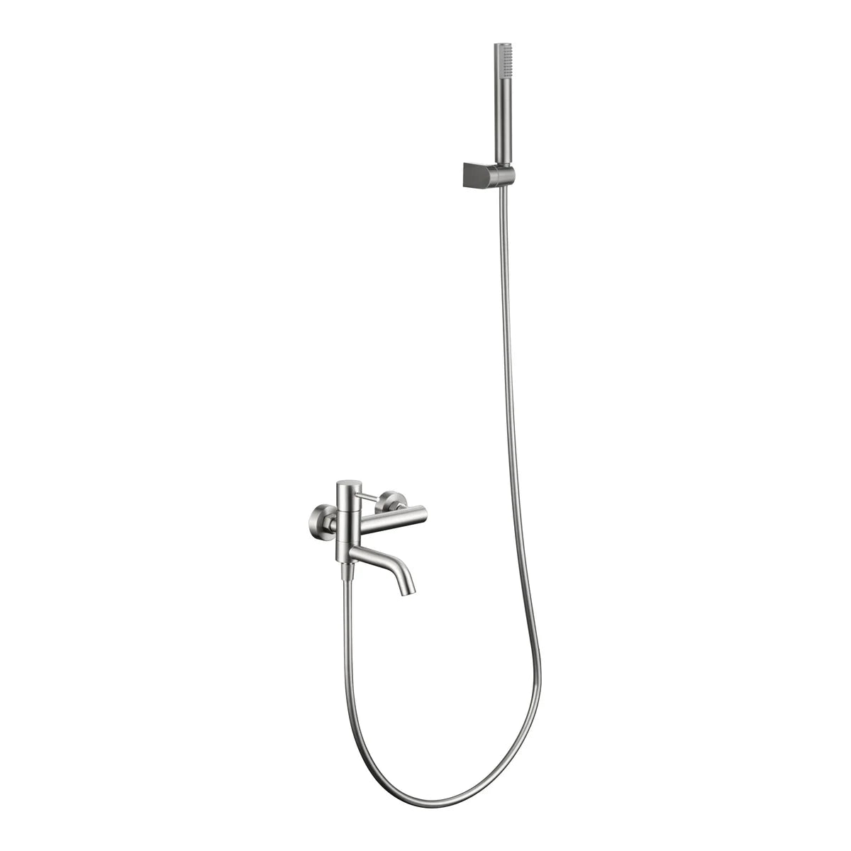 Monza Brushed Nickel Bath/Shower Kit Mixer Tap