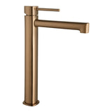 Monomando lavabo alto Toscana oro rosa cepillado Imex