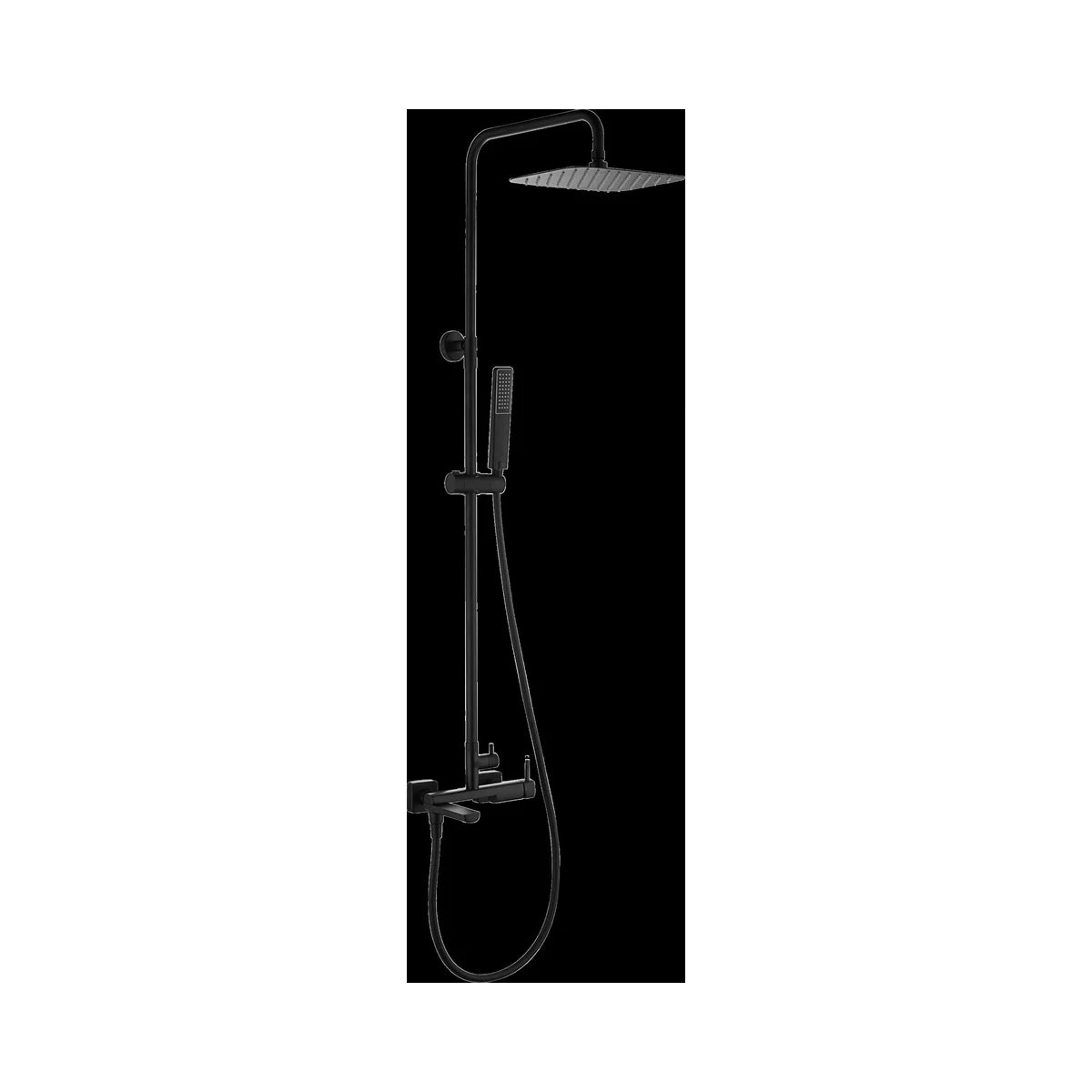 Conjunto Bañera Monomando Toscana Negro Mate Imex - principal - Imex
