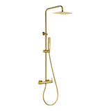 Conjunto ducha monomando Toscana oro cepillado Imex