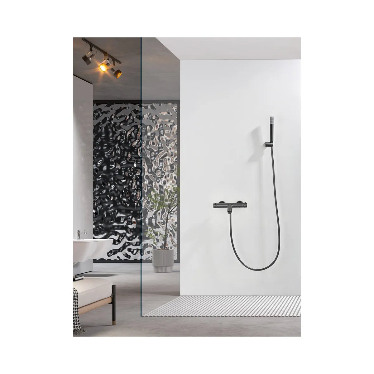 Kit Baño/Ducha Termostático Imex Black Gun Metal - ambiente_1 - Imex