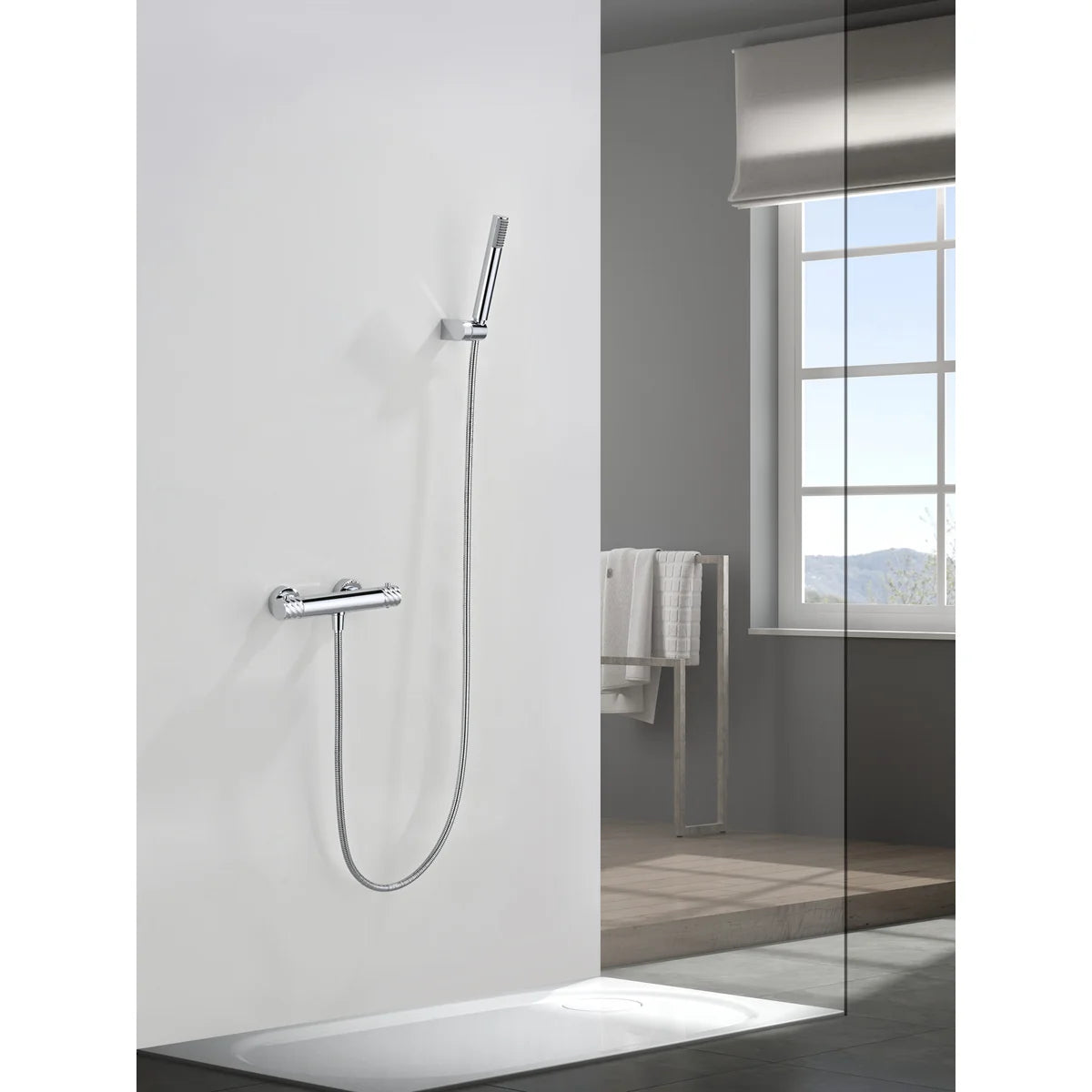 Kit Ducha Termostático Bless Imex Cromo en ambiente