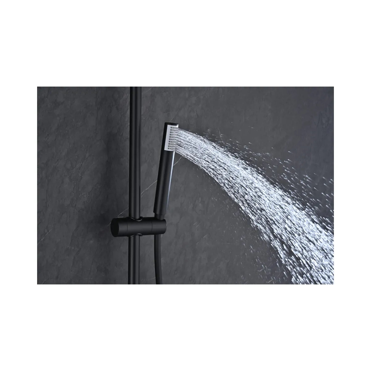 Conjunto Ducha Termostático Imex Bless Negro Mate | Merkimarket - ambiente_4 - Imex